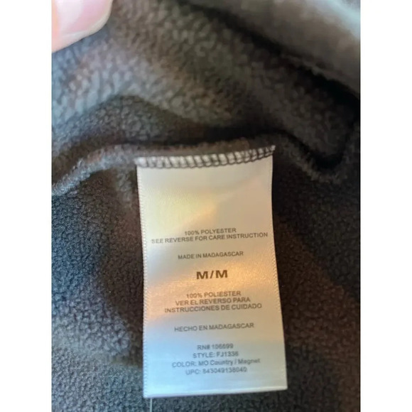 Habit Men’s Medium Gray Camo Button Pull Over Country Western Hunting Fishing - Picture 4 of 16